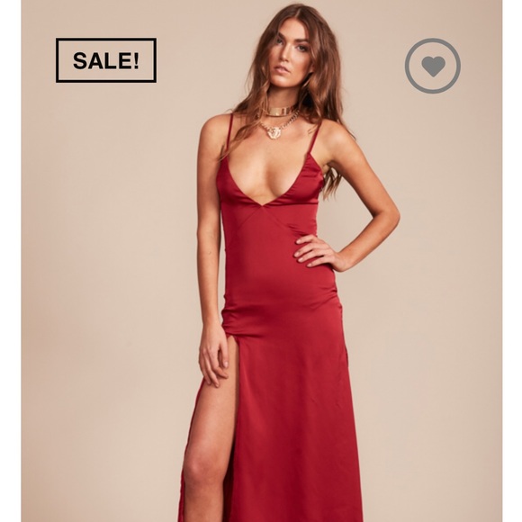 Lioness Dresses & Skirts - Lioness red maxi silky dress ❤️